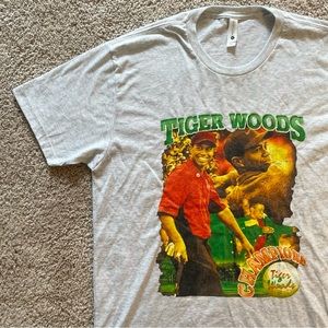 Tiger Woods Rap Tee Reprint Shirt Large